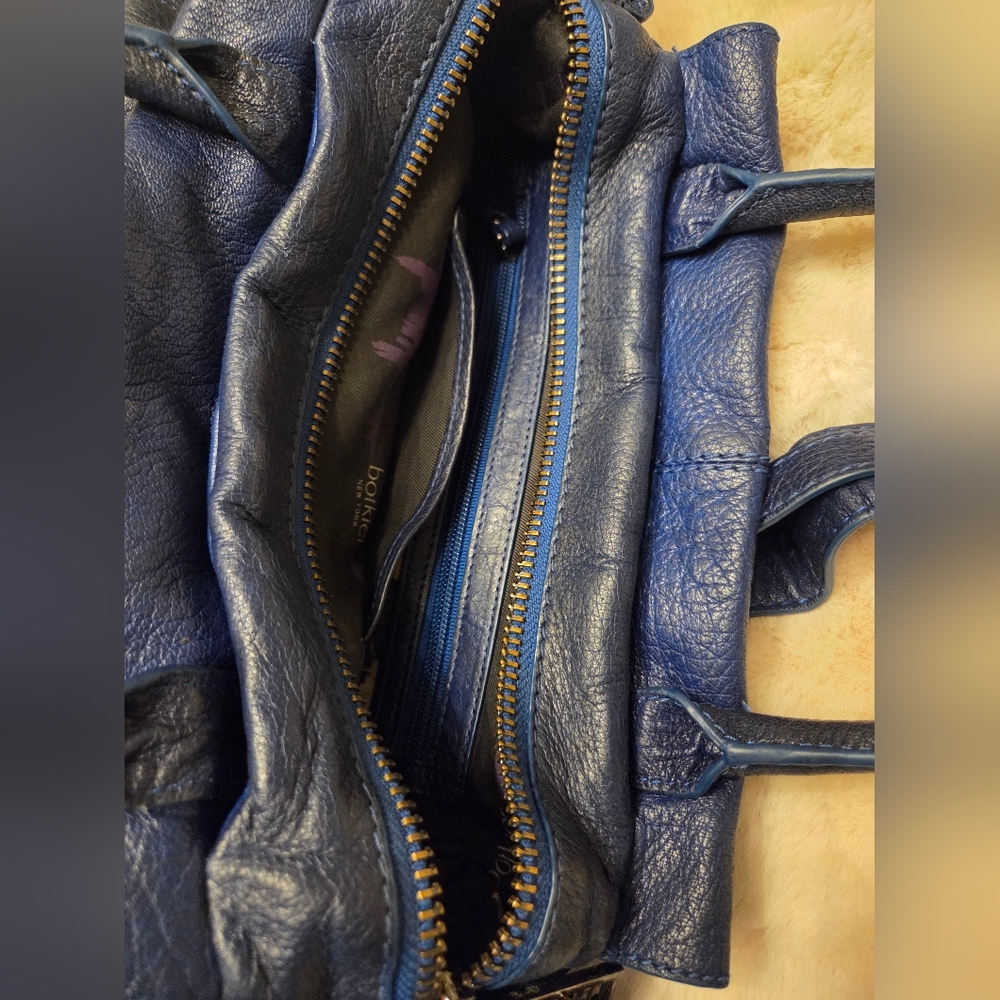 Botkier Deep Blue Leather Handbag - Picture 8 of 16